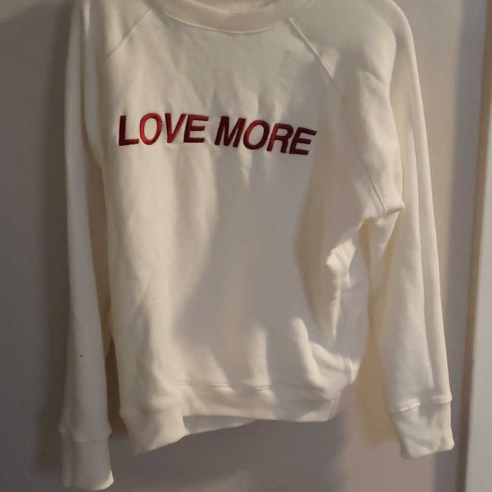New Spiritual Gangster Love MORE SWEATER NEW